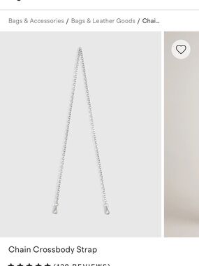 Quince Silver Chain Crossbody Strap